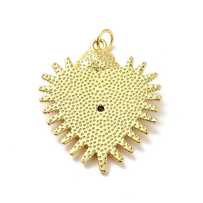 Rack Plating Brass Enamel Pendants X-KK-M230-27G-1