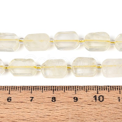 Natural Lemon Quartz(Heated) Beads Strands G-C098-A27-01-1