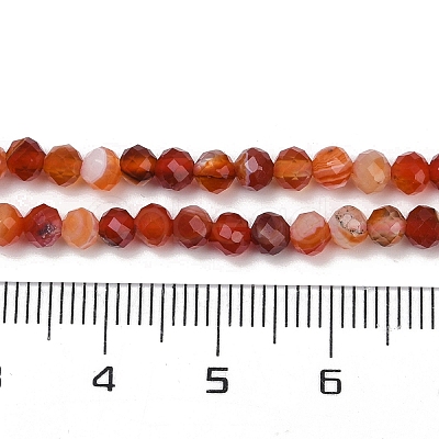 Natural Banded Agate Beads Strands G-P553-G09-03-1