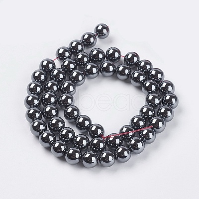 Non-Magnetic Synthetic Hematite Beads Strands G-H1071-1-1