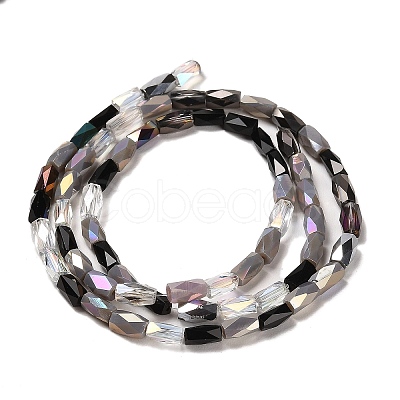 Electroplate Glass Beads Strands EGLA-D030-07C-1