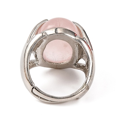 Oval Natural & Synthetic Gemstone Finger Ring G-Q184-06P-1