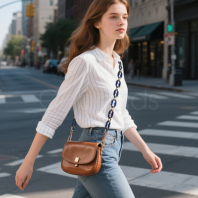 Oval Resin Link Purse Chains FIND-WH20006-62B-1