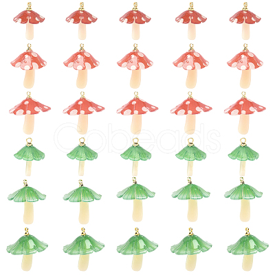15Pcs 3 Styles Plastic Pendants KY-YW0002-28A-1