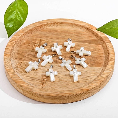 Natural White Shell Pendants LS-PW-WG99836-01-1
