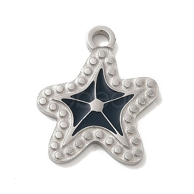 304 Stainless Steel Enamel Pendants STAS-Q301-03P-1