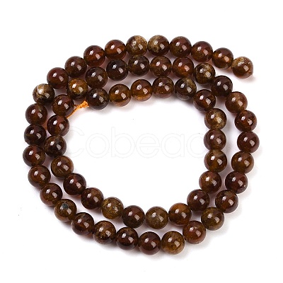 Natural Garnet Beads Strands G-U026-A10-6mm-1