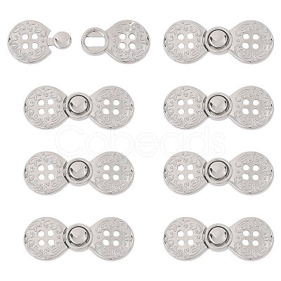 Zinc Alloy Snap Lock Clasps LS-FIND-WH0149-96P-1