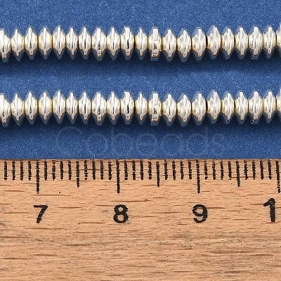 Electroplated Synthetic Non-magnetic Hematite Beads Strands G-I364-F01-S-1