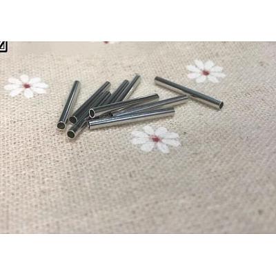10Pcs Brass Crimp Tube Beads FIND-WH0042-76S-1