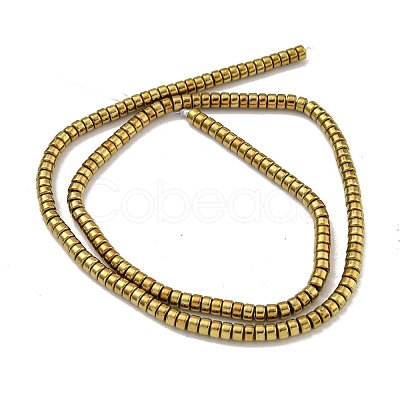 Electroplated Synthetic Non-magnetic Hematite Beads Strands G-K361-A04-01-1