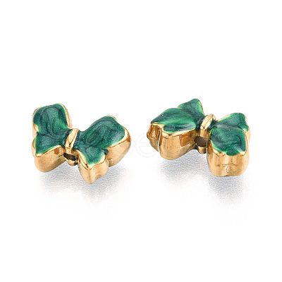 Ion Plating(IP) 304 Stainless Steel Enamel Beads STAS-N114-23J-G-1