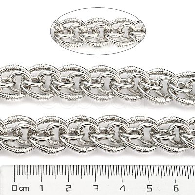 Alloy Oval Link Chains LCHA-K001-01P-1