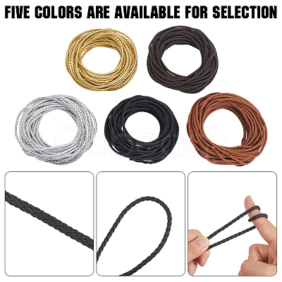 10M Round Imitation Leather Braided Cord WL-GF0001-32B-05-1