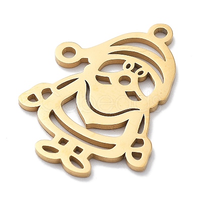 Christmas Theme 304 Stainless Steel Pendants STAS-R003-04G-02-1