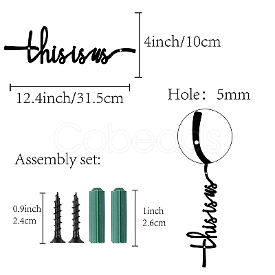 Iron Pendant Decorations HJEW-WH0013-045-1
