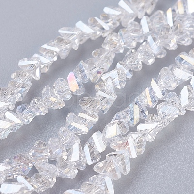Electroplate Glass Beads Strands EGLA-J146-4mm-AB01-1