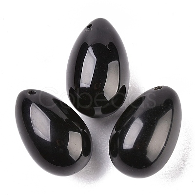 Natural Obsidian Pendants X-G-P438-F-05-1