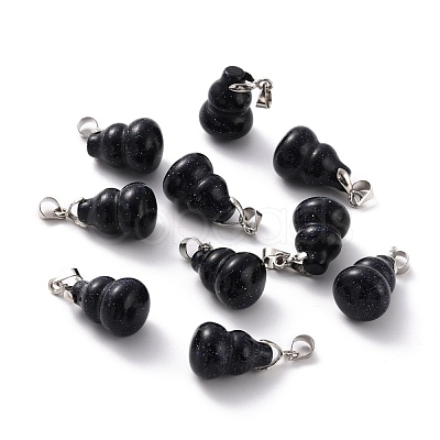 Synthetic Blue Goldstone Pendants G-G846-01J-1