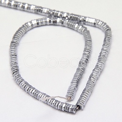 Electroplate Non-magnetic Synthetic Hematite Beads Strands X-G-J165-3mm-08-1