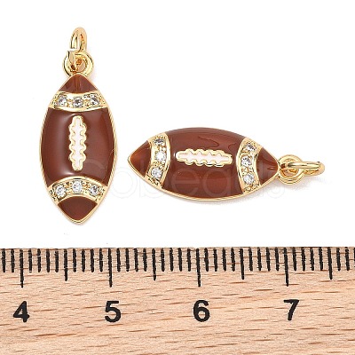 SHEGRACE Brass Micro Pave Clear Cubic Zirconia Pendants XGRQ29479-395G-1