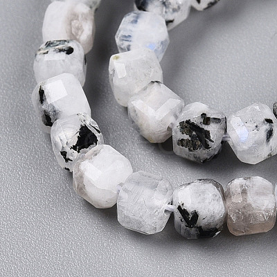Natural Rainbow Moonstone Beads Strands G-T141-66-1