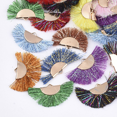 Polyester Tassel Pendants FIND-S305-02-1