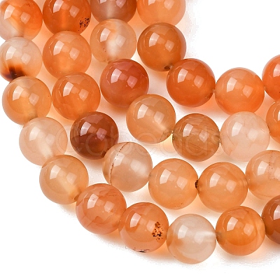 Natural Carnelian Beads Strands G-N0006-8mm-17-1