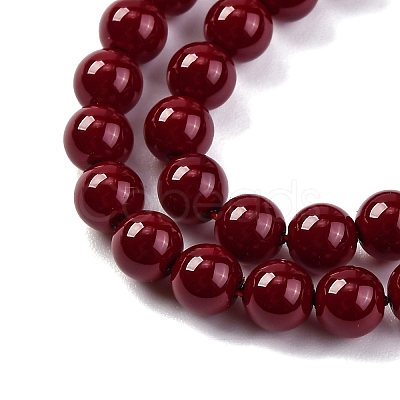 Baking Paint Glass Beads GLAA-Z010-01C-1
