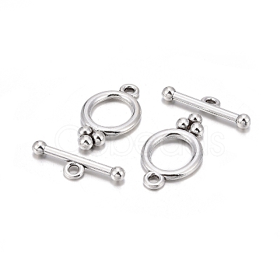 Tibetan Style Alloy Toggle Clasps X-LF8418Y-1