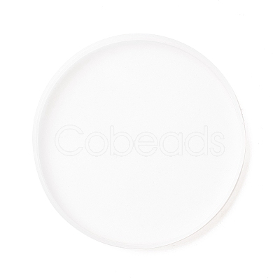 DIY Flat Round Cup Mat Silicone Molds DIY-E036-02-1