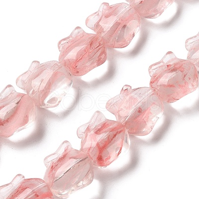 Inner Flower Handmade Lampwork Beads Strands LA-CBA3F7A-01F-1