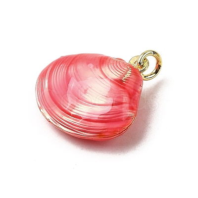 Brass Enamel Pendants KK-I378-12G-B-1