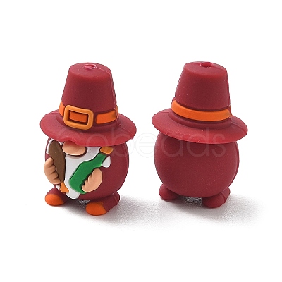 3D Thanksgiving Day Food Grade Silicone Focal Beads SL-CBA05A0-04-1