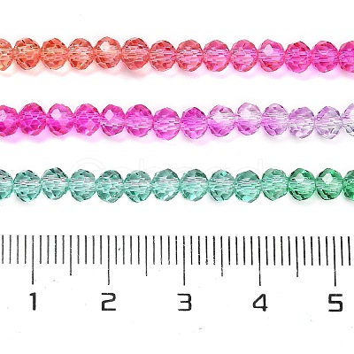 Transparent Painted Glass Beads Strands DGLA-A034-T3mm-A03-1