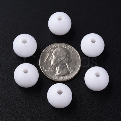 Opaque Acrylic Beads MACR-S370-C14mm-01-1