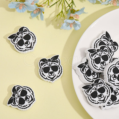 10Pcs Food Grade Eco-Friendly Silicone Beads SIL-CA0001-98-1