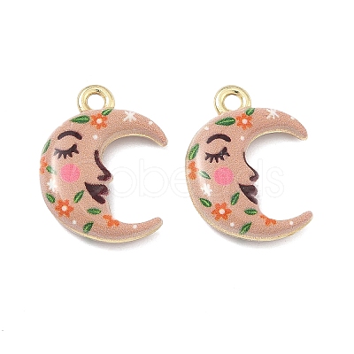 Printed Alloy Pendants PALLOY-P319-07G-18-1