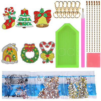 DIY Diamond Painting Keychain Kits DIY-SC0019-77-1
