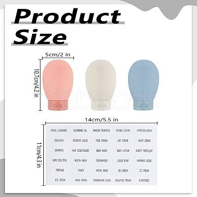 Plastic Empty Refillable Spray Bottle Set AJEW-LP0005-72-1