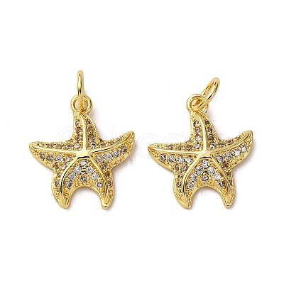 Brass Micro Pave Cubic Zirconia Pendants KK-A271-02G-G-1