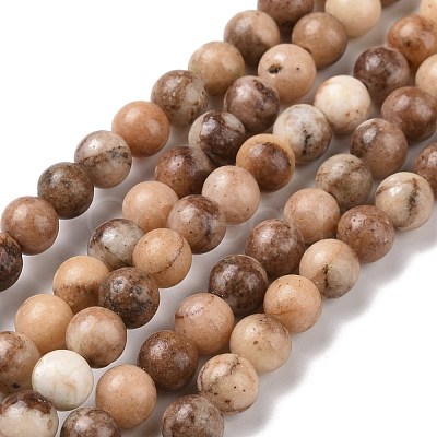 Natural Orange Calcite Beads Strands G-E185-04A-1