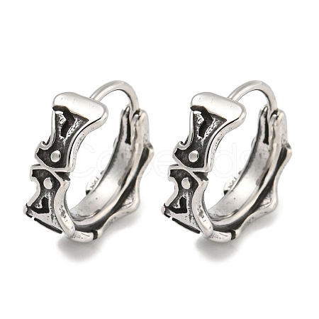 316 Surgical Stainless Steel Hoop Earrings EJEW-D096-12AS-03-1