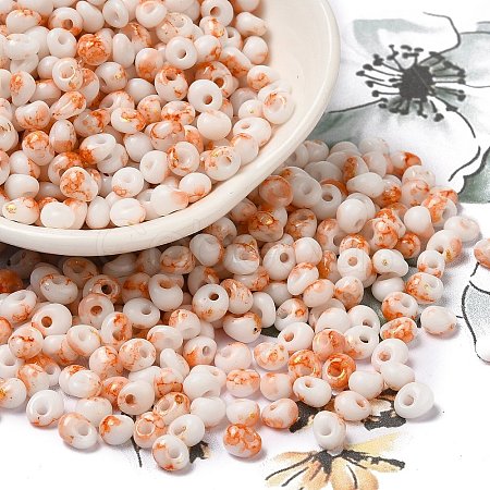 Baking Paint Glass Seed Beads SEED-F006-01A-10-1