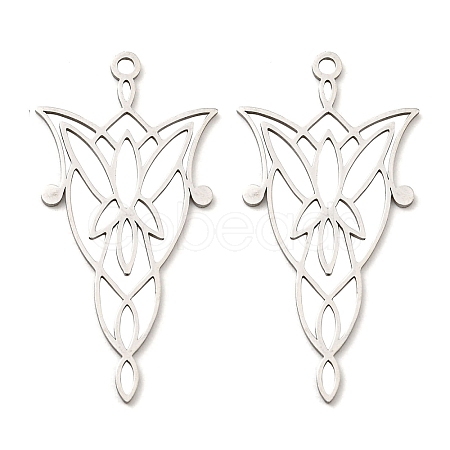 Non-Tarnish 201 Stainless Steel Pendants X-STAS-M318-22P-1