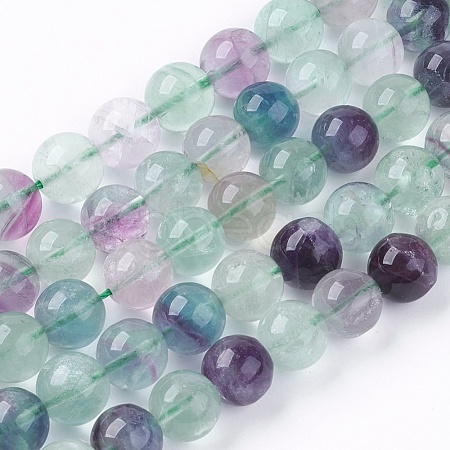 Natural Fluorite Bead Strands G-M025-01C-1