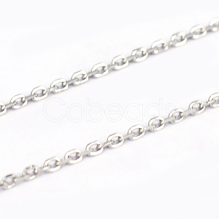 Tarnish Resistant 304 Stainless Steel Cable Chains CHS-L001-67-0.4mm-1