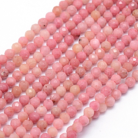 Natural Rhodochrosite Beads Strands G-E411-11A-4mm-1