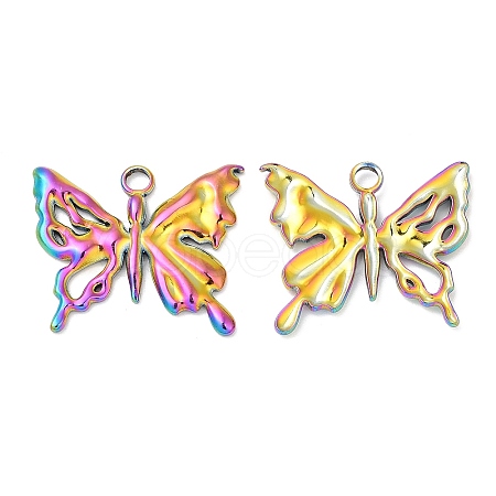 304 Stainless Steel Pendants STAS-Z041-37RC-1