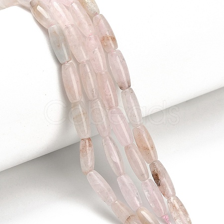 Natural Pink Morganite Beads Strands G-H335-A01-4x10mm-1